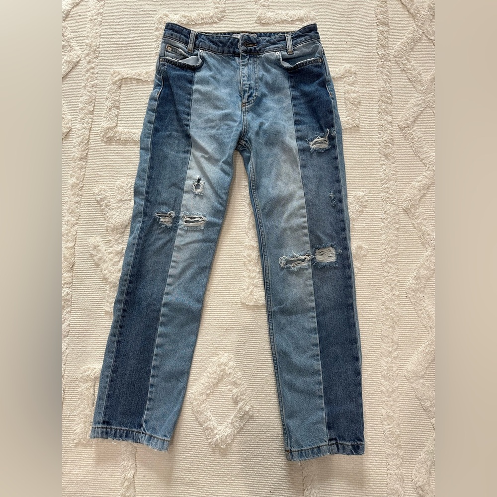 Free people two toned jeans 26